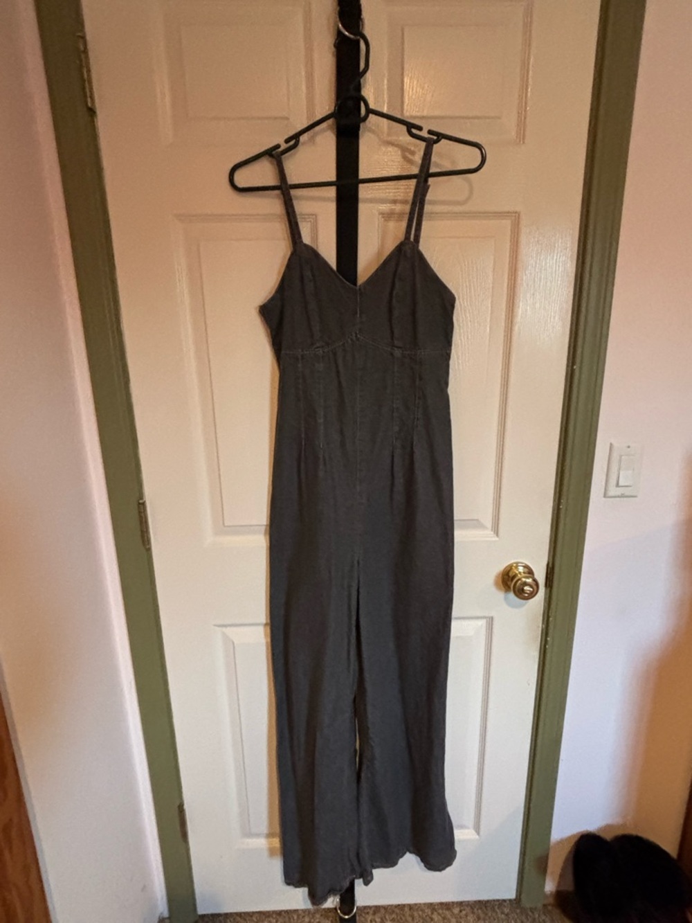 SHEIN Charcoal Gray Flared Jumpsuit